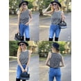 thumbnail image 3 of Zeagoo Tank Tops for Women Pleated Shirts Sleeveless Blouses Scoop Neck Casual Summer Top Loose Fit, 3 of 6