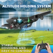 RC Plane 2.4GHZ Radio Control Helicopter 360°Flip Jet Fighter Foam Remote Control Airplane with LED Lights RC Toy Gift for Kids, Spinning Helicopter