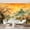 Color 3, variant on Wall Mural Peel and Stick Mediterranean Garden Orange Trees Blooming Flowers Self-Adhesive Wallpaper Removable Wall Decal Wall Sticker Home Decor for Living Room Bedroom 69"x96"