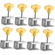 thumbnail image 1 of Cerradura de seguridad YONGSHENG 8 Uds estilo X para ventanas de aluminio con topes de límite, 1 of 4