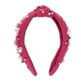 thumbnail image 3 of Accesorios para el cabello con diadema anudada de 1 pieza para mujeres en rosa claro, 3 of 5