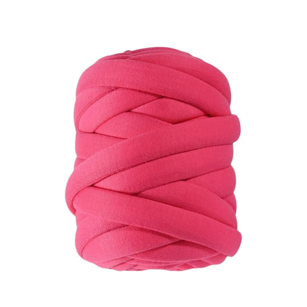 Hilo grueso de 0,55 libras, hilo voluminoso, grueso, para tejer a mano, suave, de 39,4 a 46 pies, hilo gigante para Rosa roja