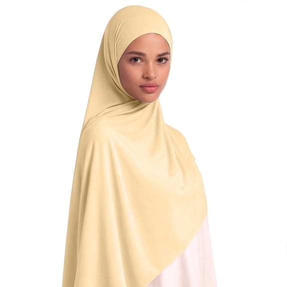 QASIEATN Cotton Hijab Women's Headscarf Quality 180 X 55 Cm Soft Breathable and Opaque Daily Wear Casual Accessories Silk Scarves for Women