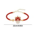 thumbnail image 3 of Pulseras para mujer, regalos para mujer, pulsera de hilo rojo de Año Nuevo, pulsera flexible con animales, buena pulsera, joyería, regalos para mujeres y hombres, regalos de San Valentín, pulseras de, 3 of 5
