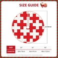 thumbnail image 2 of Sikiie Red Cross 1 Nativity Christmas Tree Skirt, Jesus Christian Winter Holiday Tree Mat Decoration(30-48IN)48", 2 of 6