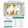 thumbnail image 6 of Sunflower Spring Tie Up Curtains for Windows 54 Inch Length Balloon Curtains Kitchen Adjustable Balloon Window Shade Summer Pastoral Botanical Floral Tie Up Valance Bathroom Curtain Window 42"x54", 6 of 6