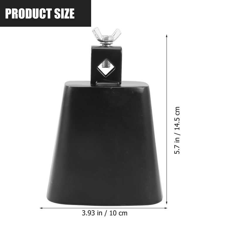 1 Set Metal Cowbell With Stick Hand Percussion Cowbell Noise Maker