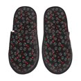 thumbnail image 1 of Fotbe Love Valentine's skull Pantuflas Peludas para Mujer con Estampado, Zapatillas de Peluche, Zapatos de Invierno para Casa, Uso Interior y Exterior-Medium, 1 of 8