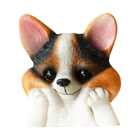 

Doll Creative Resin Button Paste Decorative Wall Paste Light Living Room Wall Socket Wall Jacket Corgi