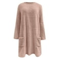 thumbnail image 5 of WILLBEST Fall Womens Tops Womens Winter Coat Loose Wool Jacket Long Sleeved with Pockets, 5 of 5