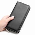 thumbnail image 2 of genuine leather long women's wallet men's leather clutch bag dropshipping,SKU01029-头层牛皮【天蓝】现货, 2 of 10