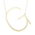 thumbnail image 1 of 14k Yellow Gold Initial Letter G Pendant Necklace, 18", 1 of 2