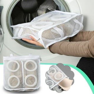 Mesh Washing Machine Shoes Bag Anti-deformation Zipper Laundry Bag Travel  Shoes Clothes Storage Bags Shoes Airing Dry Tool