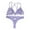 Purple, variant on "Embroidered Lingerie Set Sexy See Through Bra And Panty Combo Exotic Two Piece Transparent Outfit For Women" Unlined Lace Bra Set