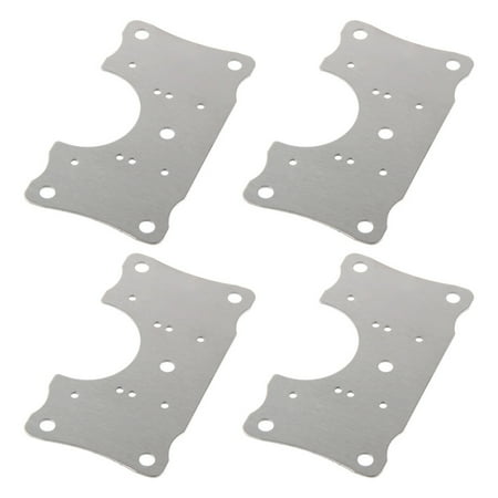 

Stainless Steel Hinge Repair Plate Hinge Tools with Mounting Screws 4 Pack