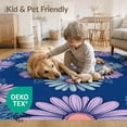 thumbnail image 4 of ODIKA 2'x3' Washable Doormat Non-Slip, Low Pile Cartoon Outline Groovy Aesthetic Graphic Motif Bold Funky Refined for Entryway, Kitchen, Laundry Room, 4 of 7