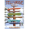 thumbnail image 5 of Telluride, Colorado, Palmyra Peak, Signpost, Lantern Press, Premium Playing Cards, 52 Card Deck with Jokers, USA Made, 5 of 5