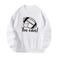 thumbnail image 2 of Sudadera para Mujer Elegante Jersey Blanco para Uso Diario Compras Vacaciones S Yuyangstore Camisa de entrenamiento, 2 of 8