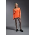 thumbnail image 2 of Expert Brand USA-Made Women's DriMax™ V Neck Athletic Long Sleeve, Safety Orange, XXL, 2 of 6