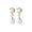 C, variant on YYKihy Cultured Pearl Earrings And Ear Clips For Women Silver Dangle Earring With Zirconia