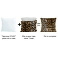 thumbnail image 4 of Home Soft Things Faux Fur 2 Piece Throw Pillow Cover Set - ML Leopard - 20'' x 20'', 4 of 6