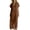 Brown, variant on Women's Summer Button Down Maxi Dress Solid Collared Short Sleeve Loose Casual Shirt Dress with Pockets for Daily & Beach Vacation White