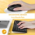 thumbnail image 3 of Wireless Keyboard and Mouse, Silent 2.4GHz Cordless Combo-Black-Wagpak, 3 of 10