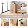 thumbnail image 4 of Homycasa Rustic Solid Wood Coffee Table with Cube Design-Natural, 4 of 9