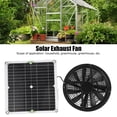 thumbnail image 5 of Kit de Ventilador Solar de 10 Pulgadas y 100 W, Impermeable, con Carcasa de Ventilación Redonda, Extractor para Gallinero, Invernadero o Cobertizo., 5 of 5