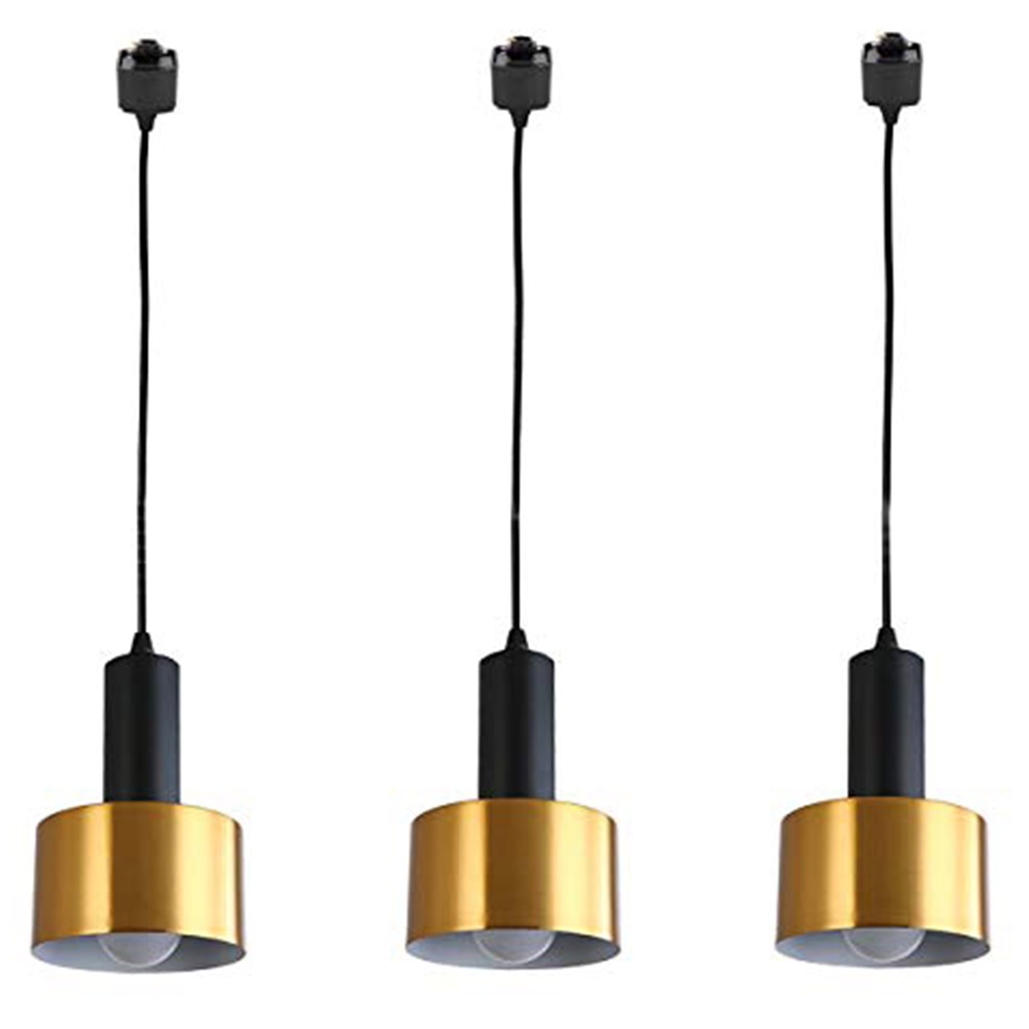 Kiven JType Track Light, 3Light industrial Juno Track Pendant