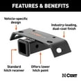 thumbnail image 2 of CURT Bumper Hitch, includes safety chain hookups & mounting hardware, 2 of 4
