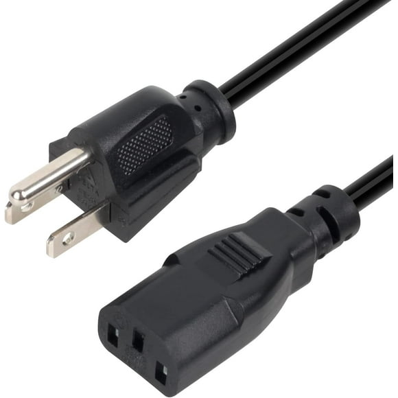 Samsung tv Plug Cord, 3 Prong Plug for Computer, Monitor, Printer, PC, Monitor, Dell Vizio LG Asus Laptop Monitor Power