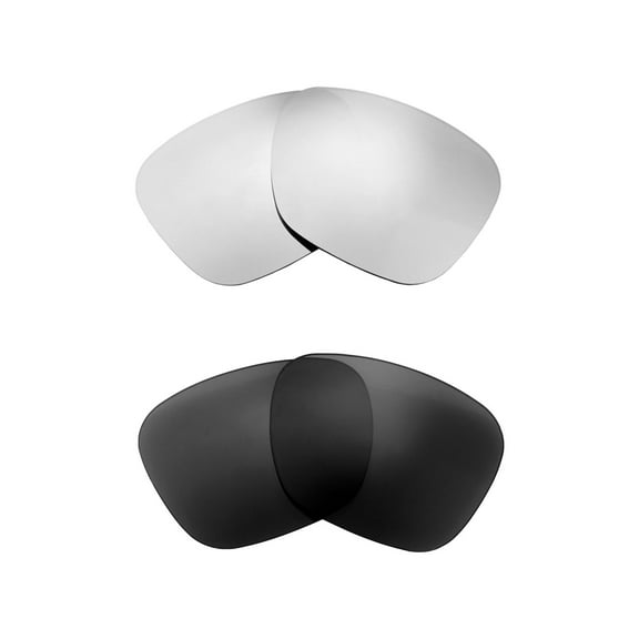 Walleva Polarized Titanium   Black Replacement Lenses For Ray-Ban RB3136 Caravan 55mm