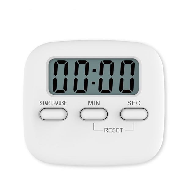 Temporizador Digital de Cocina, Cronometro de Cocina, Uso Simple, Base Magnética, Dígitos Grandes, Temporizador de Cronómetro de Cuenta Regresiva, Alarma Fuerte,