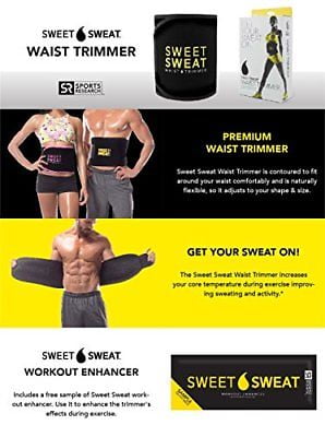sweet sweat waist trimmer walmart