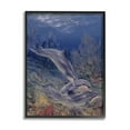 thumbnail image 2 of Stupell Industries Shell Game Underwater Dolphins Coastal Painting White Framed Art Print Wall Art, 2 of 5