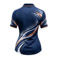 thumbnail image 4 of Pickleball Golf Polo Shirts for Women Tennis Athletic Hiking Golf Polo Shirt Quick Dry Breathable Button Collared Pickleball Printed Womens Polos Navy XXXL, 4 of 4