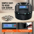 thumbnail image 4 of VEVOR USD Coin Sorter Coin Counter Wrapper and Roller 300 Coins/min LCD Display, 4 of 9