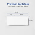 "Avery Printable Tickets with Tear-Away Stubs, 2-1/8"" x 5-1/2"", 200 ...