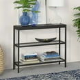 thumbnail image 2 of Henn&Hart 36" Blackened Bronze Metal/Glass Console Table, 2 of 8