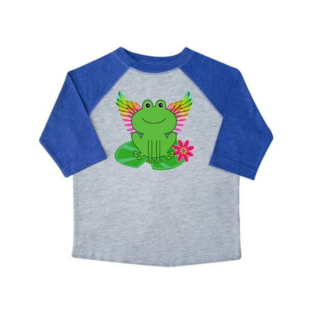 

Inktastic Frog Lily Pad Wings Gift Toddler Toddler Girl T-Shirt