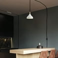 thumbnail image 3 of Kiven Plug-in Pendant Light with Dimmable Light Cord (15ft), Creative Personality Iron Art Hanging Pendant Light for Office, Bulb Not Included - 1Pack (Macaron White), 3 of 6