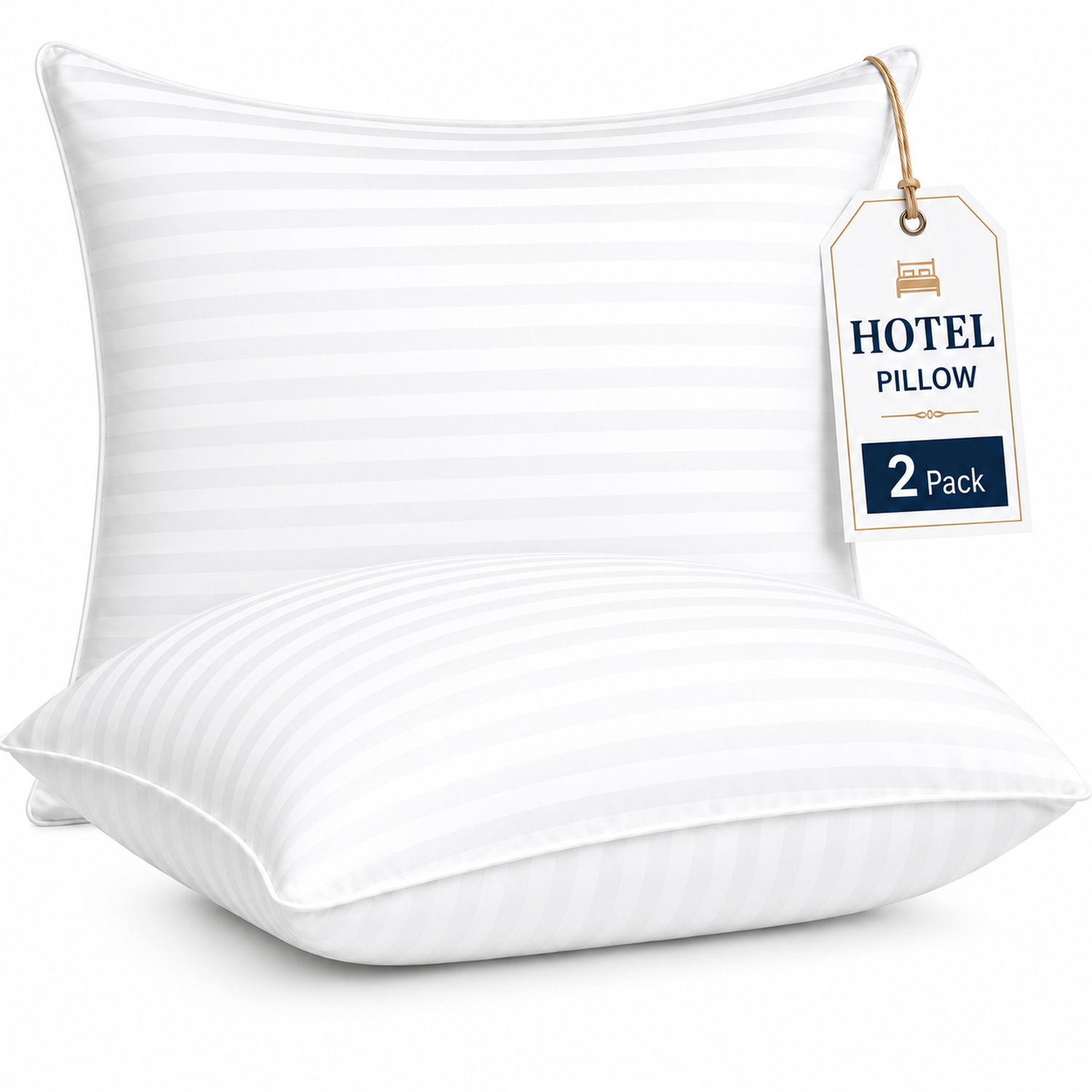SORMAG Pillow for Beds 2 Pack Queen Size Pillows Set of 2 Hypoallergenic Hotel Down Alternative Pillow for Side and Back Sleeper 20 x 30 inches