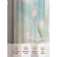 thumbnail image 3 of Ocean Nautical Sheer Curtains for Living Room Bedroom Vintage Coastal Sea Balloon Sheer Curtains 72 Inch Long 2 Panels Set Light Filtering Curtain Window Treatments Drapes for Dining Room, 3 of 6