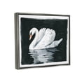 thumbnail image 3 of Beautiful Swan Black Reflection Animals & Insects Graphic Art Luster Gray Framed Art Print Wall Art, 3 of 6