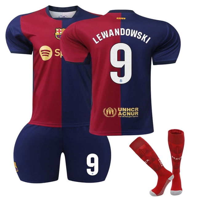 Garçons Filles Enfants LEWANDOWSKI 9# GAVI 6# RAPHINHA 11# GUNDOGAN 22# Maillot de Soccer Soccer