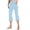 Sky Blue, variant on LEBONYARD Capris Pants Womens Summer 2024,Leggings for Women save up under 50%,Women's Elastic Waist Pocket Cropped Pants Casual Flare Trousers Black L