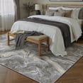 thumbnail image 6 of BERTHMEER 9'x12' Area Rugs for Living Room Bedroom Kitchen Dorm Office Dining Room Farmhouse Indoor Large Rugs Non Slip Washable Modern Contemporary Distressed Rugs Carpets, Blue, 6 of 6