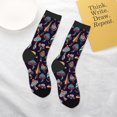 thumbnail image 4 of Uemuo Mushroom Doodle Printed Kids Boys Socks Seamless Crew Socks Crazy Funny Athletic Sport Socks for Children, 4 of 6