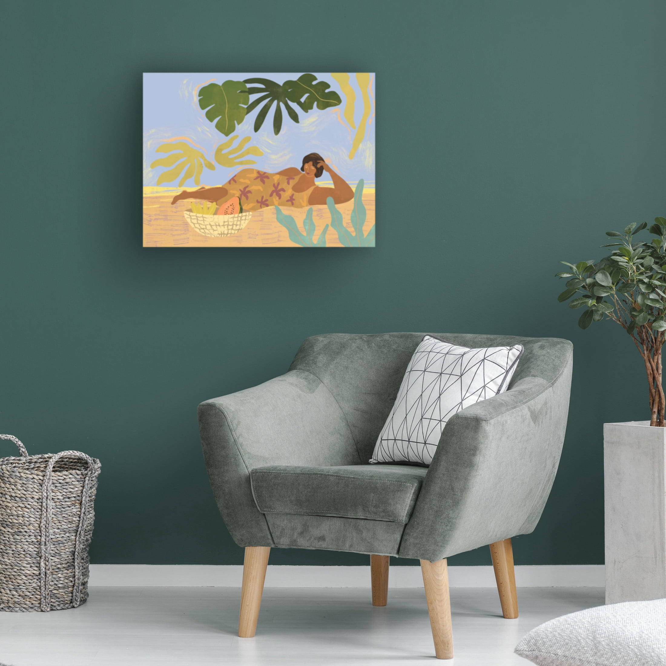 Trademark Fine Art Arty Guava Lazyday Canvas Wall Art